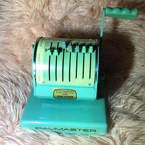 Vintage Retro 70’s Cash Register Paymaster John Littiken USA Nostalgia Diner 🍒